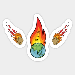 THIS IS FINE: 2020 Meme Sticker